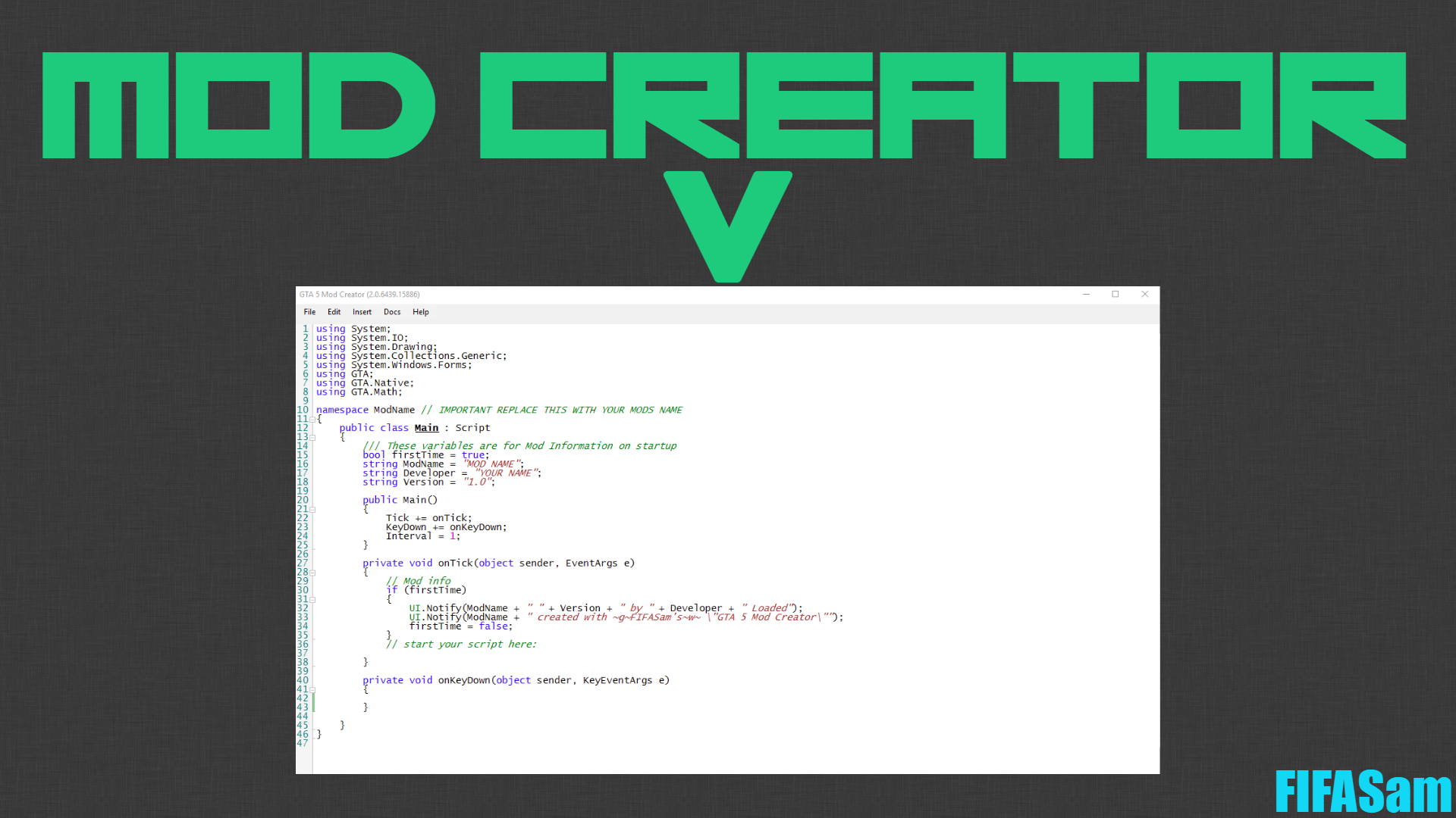 gta 5 mod creator